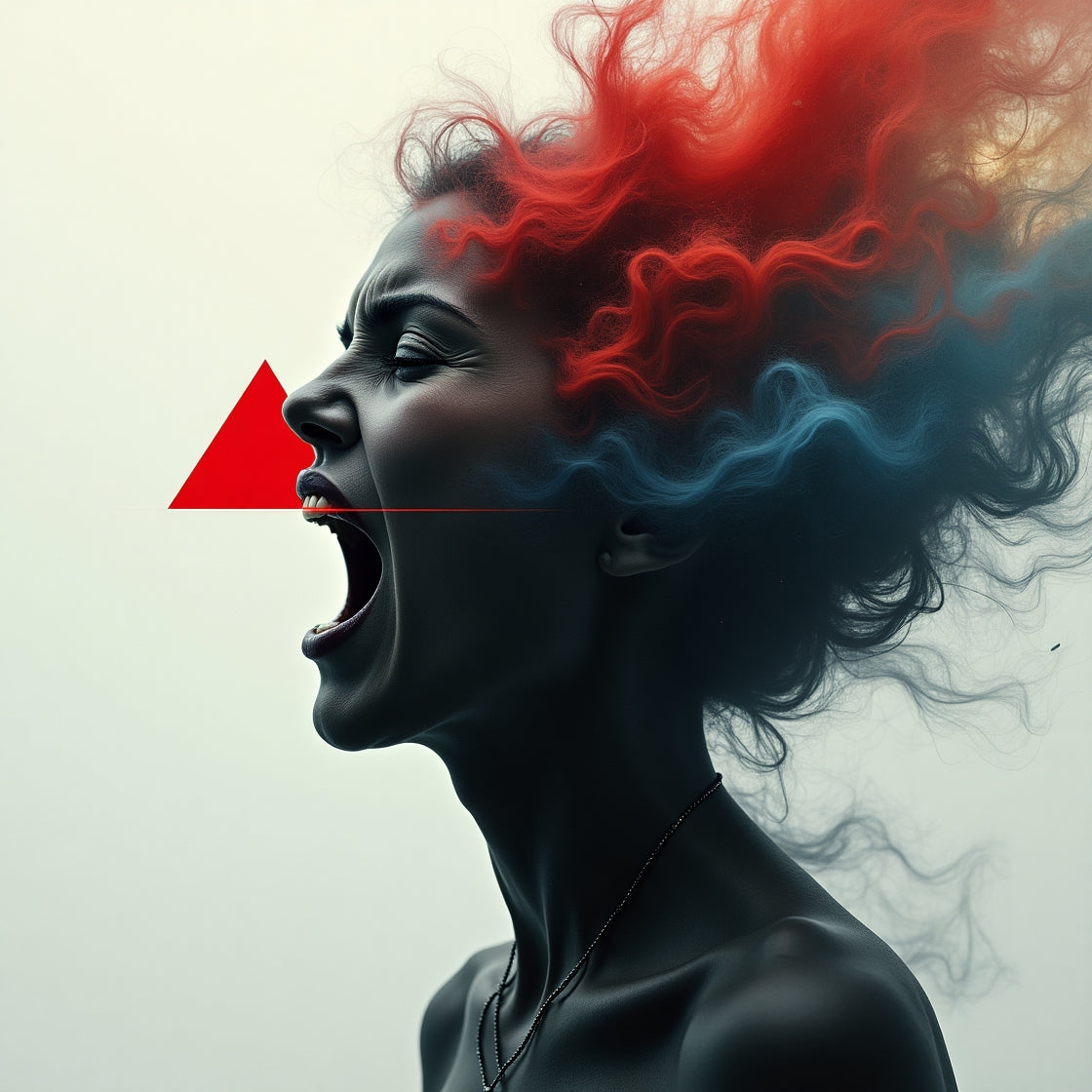 Abstract Digital Art Collection - Geometric Storms, Melting Selves & Fractured Reflections - 1120 x 1120