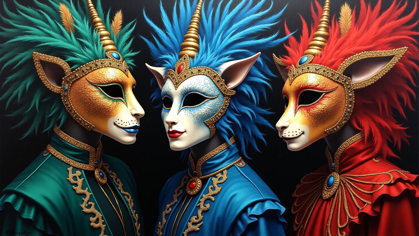 Dark Veil: Haunting Digital Art Collection - Shadows, Dollhouses & Masquerade Nightmares- 1472 x 832