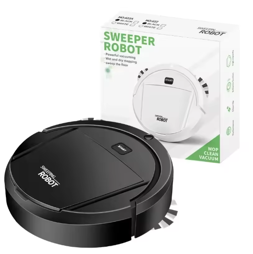 New Automatic Robot Vacuum Cleaner Smart Sweeping Dry Wet Cleaning Machine Charging Intelligent Vacuum Cleaner for Home