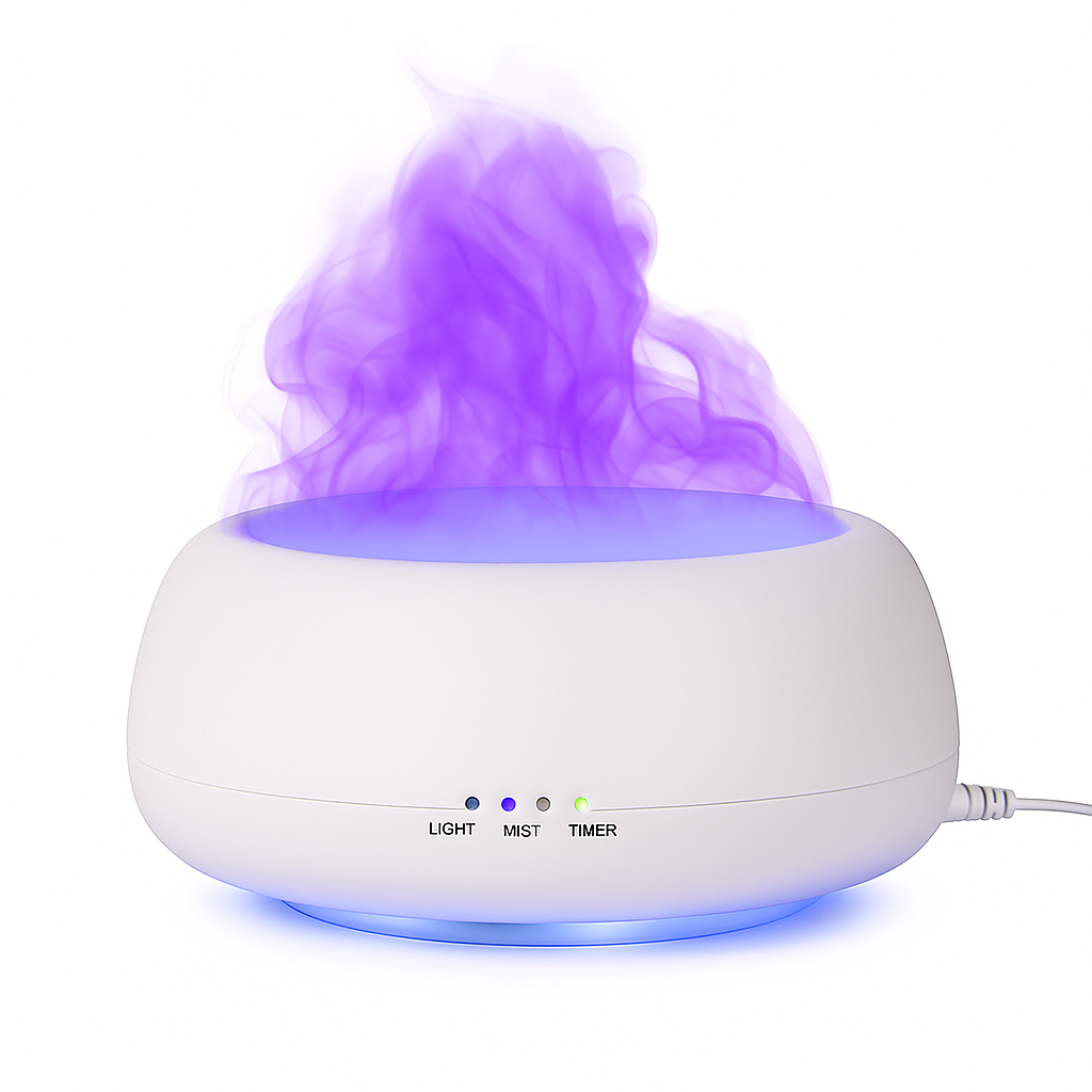 HOMEFISH Aroma Diffuser 500ml Ultrasonic Air Humidifier Colorful Light Fragrance Diffuser Essential Oil Diffuser For Home