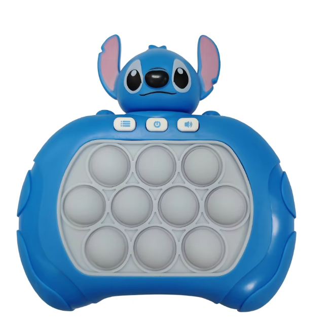 New Lilo & Stitch Quick Push Game Pop Up Fidget Bubble Electronic Pop it Pro Game Light AntiStress Toys For Adult Kids Gift